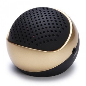 Accessorise (TM) Portable Bluetooth Wireless Mini Speaker System for PC / Cell Phone / Tablet / MP3 Player (Gold)