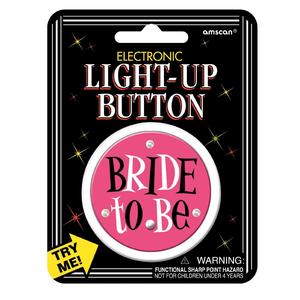 Bride To Be Flashing Button