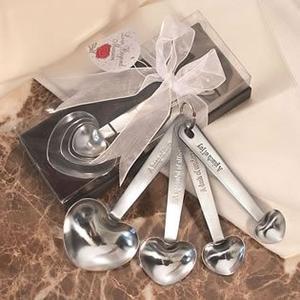 Stainless Steel Measuring Spoons in Bridal Gift Box