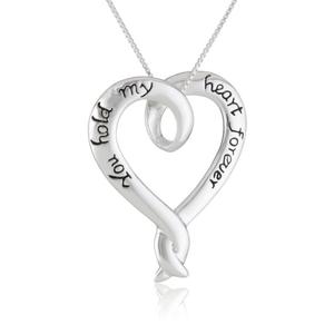 Beautiful pendant for valentine with you hold my heart engraving
