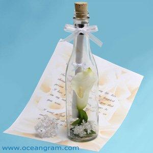 Calla Lilies Message in a Bottle