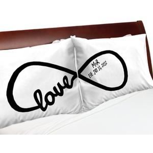 Infinity Love Pillowcase for him on V-day